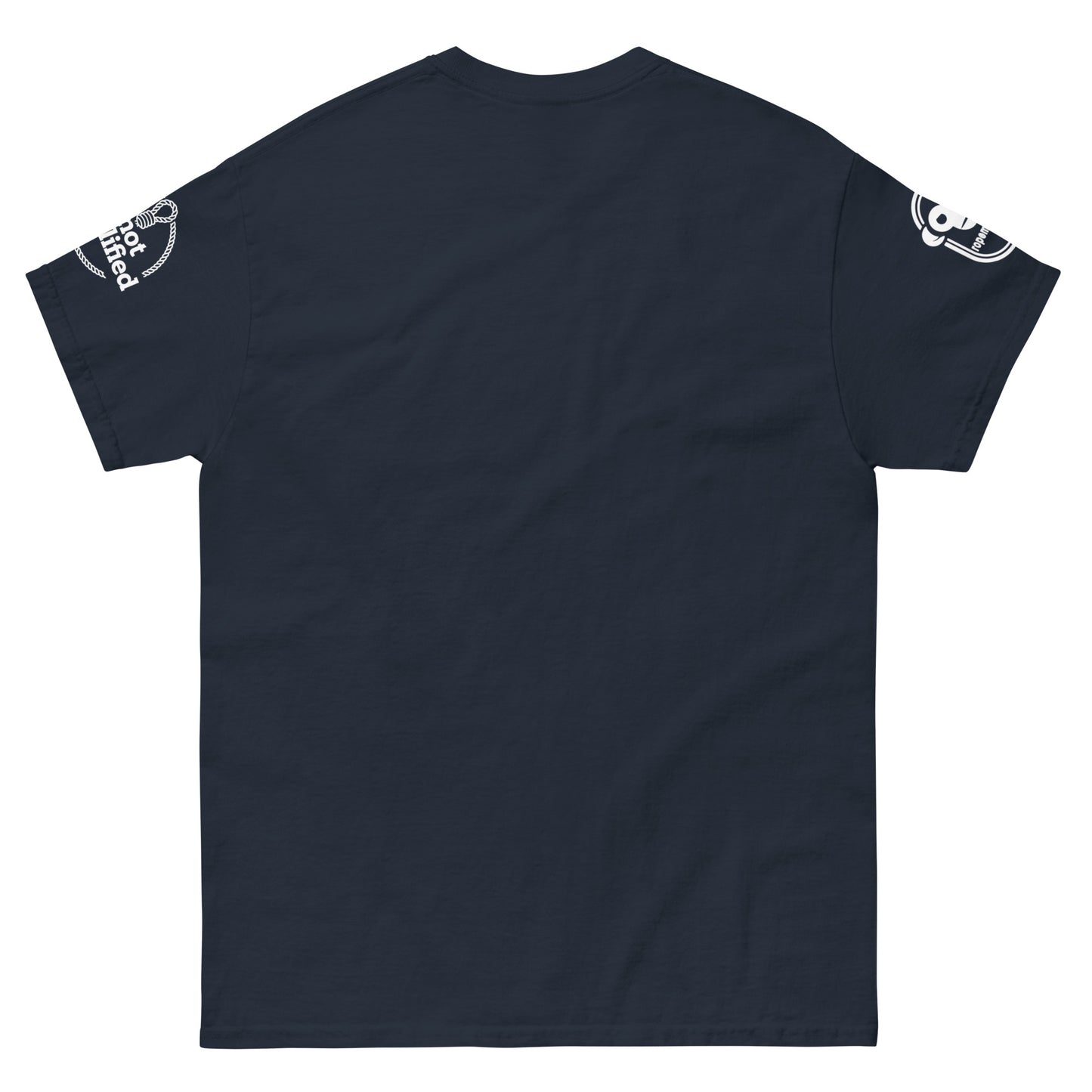 Navy unisex classic tee by Knot Qualified featuring a comfortable fit and stylish design for everyday wear.