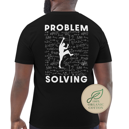 Problem Solving Backprint Tee | Men's Heavyweight Organic Climbing Shirt
