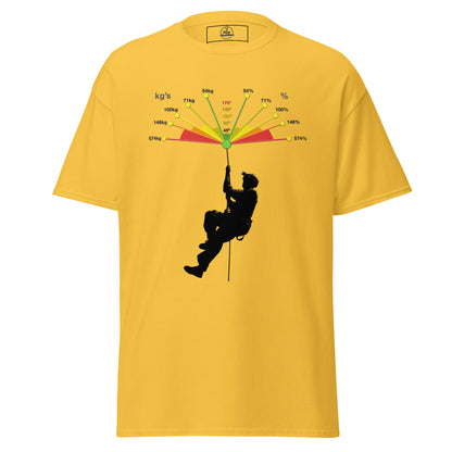 Unisex classic t-shirt by Knot Qualified featuring the Vector Forces design with a daisy graphic on the front.