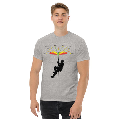 Sport grey unisex classic tee featuring Caver's Vector Forces design by Knot Qualified.